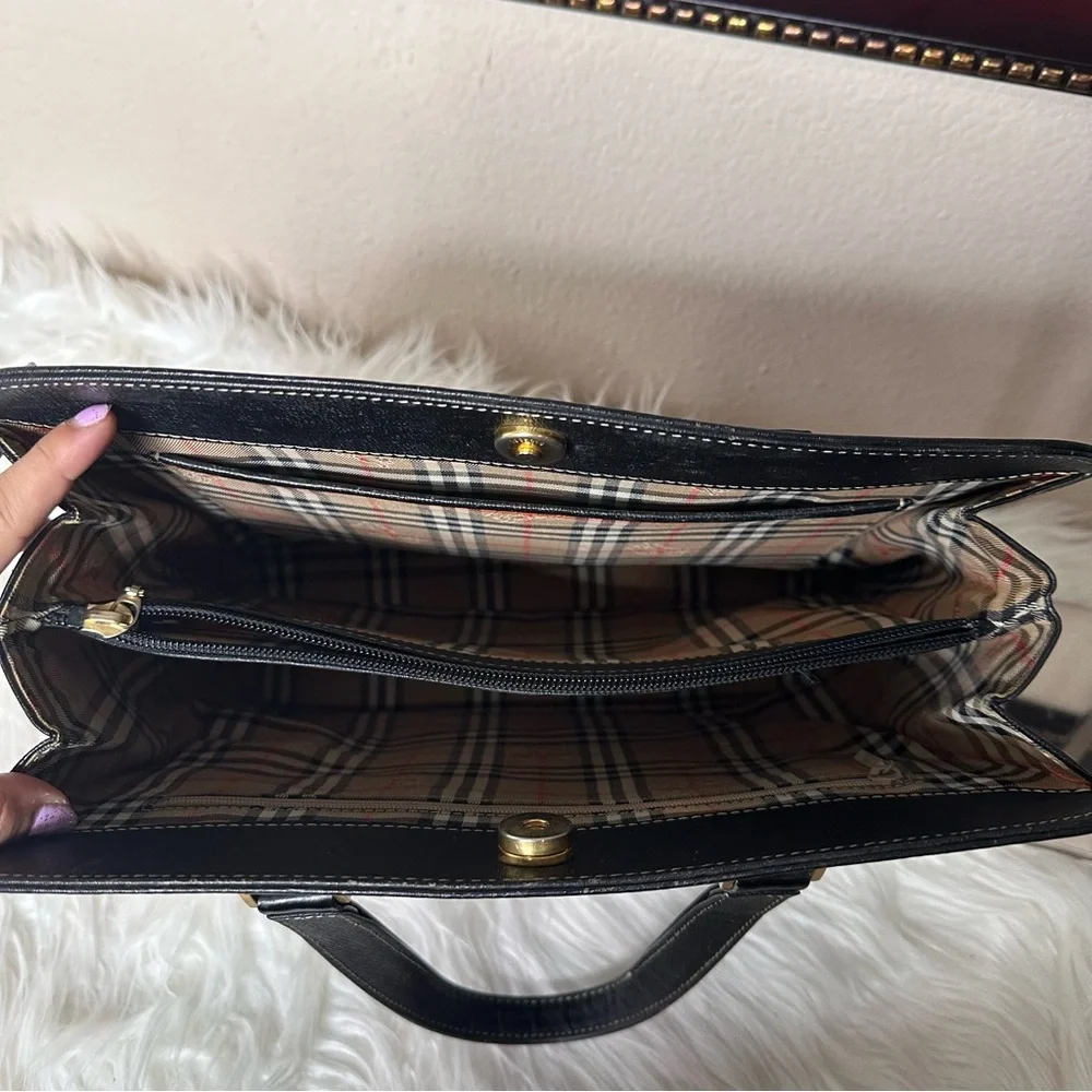 Burberry Black Leather Bag